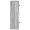 Stylish Grey Sonoma Bookcase - 60x24x76.5 cm | Hipomarket