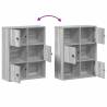 Stylish Grey Sonoma Bookcase - 60x24x76.5 cm | Hipomarket