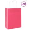  Paper Bags 250 pcs with Handles Pink 21x11x28 cm Colour pink Size 22 x 11 x 28 cm Quantity in Package 250 