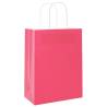 250 Pink Paper Bags with Handles - Eco-Friendly & Durable