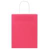 250 Pink Paper Bags with Handles - Eco-Friendly & Durable