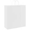 250 White Paper Bags with Handles - Eco-Friendly & Durable