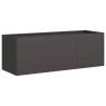 Stylish Black Planter 120x40x40 cm | Durable Cold-Rolled Steel