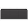 Stylish Black Planter 120x40x40 cm | Durable Cold-Rolled Steel