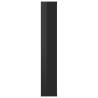 High Gloss Black Room Divider Book Cabinet | 100x24x140 cm