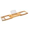 HI Bamboo Adjustable Bath Tray (70-105)x22x4 cm - Upgrade Your Bath