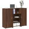  Reception Desk Brown Oak 135x50x103.5 cm Engineered Wood Colour brown oak Size 135 x 50 x 103.5 cm 