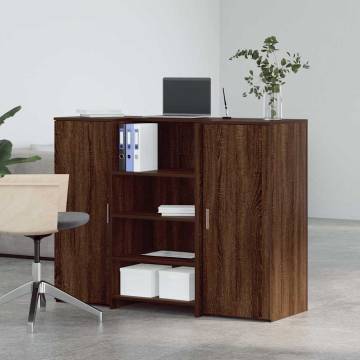 Reception Desk Brown Oak - Engineered Wood 135x50 cm