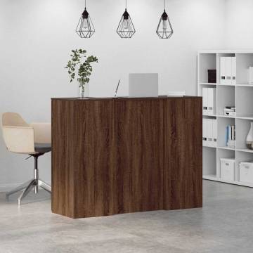 Reception Desk Brown Oak - Engineered Wood 135x50 cm