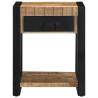 Stylish Solid Mango Wood Side Table - 40x40x50 cm