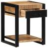 Stylish Solid Mango Wood Side Table - 40x40x50 cm