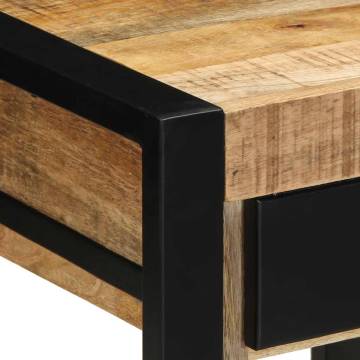 Stylish Solid Mango Wood Side Table - 40x40x50 cm