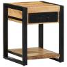 Stylish Solid Mango Wood Side Table - 40x40x50 cm