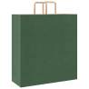 250 Green Paper Bags with Handles - Eco-Friendly & Durable | HipoMarke