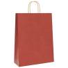 250 Red Paper Bags with Handles - Eco-Friendly & Versatile