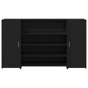 Reception Desk Black Oak - Stylish & Functional Design