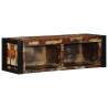 Multicolour Solid Wood TV Cabinet - 80x30x25 cm | HipoMarket