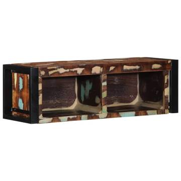 Multicolour Solid Wood TV Cabinet - 80x30x25 cm | HipoMarket