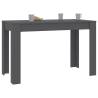 Stylish Grey Dining Table 120x60 cm - Engineered Wood