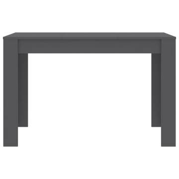 Stylish Grey Dining Table 120x60 cm - Engineered Wood