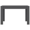 Stylish Grey Dining Table 120x60 cm - Engineered Wood