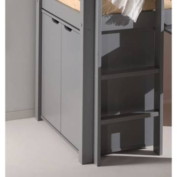 Vipack Pino 2-Door Storage Cabinet - Grey MDF