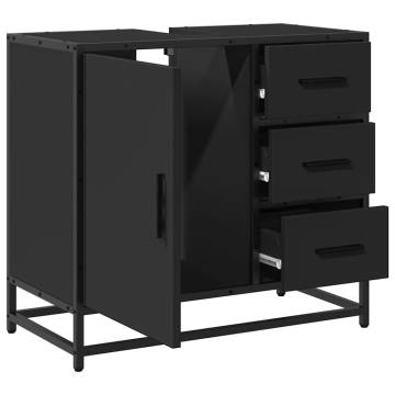 Black Bathroom Sink Cabinet - Elegant & Durable | HipoMarket