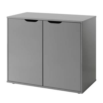 Vipack Pino 2-Door Storage Cabinet - Grey MDF