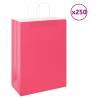  Paper Bags 250 pcs with Handles Pink 32x17x44 cm Colour pink Size 32 x 17 x 44 cm Quantity in Package 250 