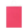 250 Pink Paper Bags with Handles - Eco-Friendly & Versatile