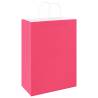 250 Pink Paper Bags with Handles - Eco-Friendly & Versatile