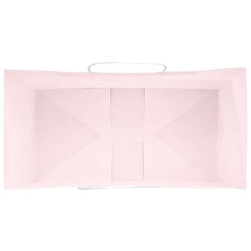 250 Pink Paper Bags with Handles - Eco-Friendly & Versatile