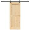  Sliding Door with Hardware Set 90x210 cm Solid Wood Pine Size 90 x 210 cm (213.5 cm) Quantity in Package 1 Model square 