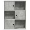 Stylish Concrete Grey Bookcase - Engineered Wood | Hipo Market