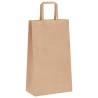 Eco-Friendly Brown Paper Bags - 250 Pcs with Handles