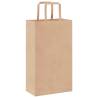 Eco-Friendly Brown Paper Bags - 250 Pcs with Handles