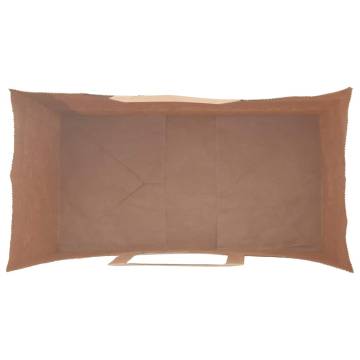 Eco-Friendly Brown Paper Bags - 250 Pcs with Handles