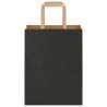 Durable Black Paper Bags with Handles - 50 pcs | Hipo Market