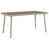 Light Grey Rectangular Garden Coffee Table - 80x40x37 cm