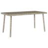 Light Grey Rectangular Garden Coffee Table - 80x40x37 cm