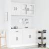 4 Piece Kitchen Cabinet Set - Kalmar High Gloss White