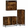 3 Piece Smoked Oak Bathroom Furniture Set | Stylish & Durable