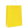 Yellow Paper Bags with Handles - 250 pcs | Sustainable Choice