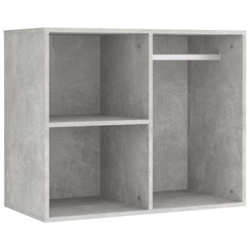 Dressing Table Set with LED - Concrete Grey Engineered Wood