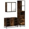 3 Piece Bathroom Furniture Set - Smoked Oak & Durable Design