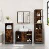 3 Piece Bathroom Furniture Set - Smoked Oak & Durable Design