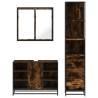 3 Piece Bathroom Furniture Set - Smoked Oak & Durable Design