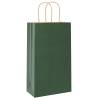 Eco-Friendly Green Paper Bags with Handles - 250 pcs | Hipomarket