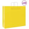  Paper Bags 50 pcs with Handles Yellow 54x15x49 cm Colour yellow Size 54 x 15 x 49 cm Quantity in Package 50 