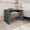  Bedside Cabinet Grey 40x30x30 cm Engineered Wood Colour grey Quantity in Package 1 